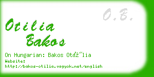 otilia bakos business card